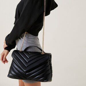 Black Elegant Women's Shoulder Bag